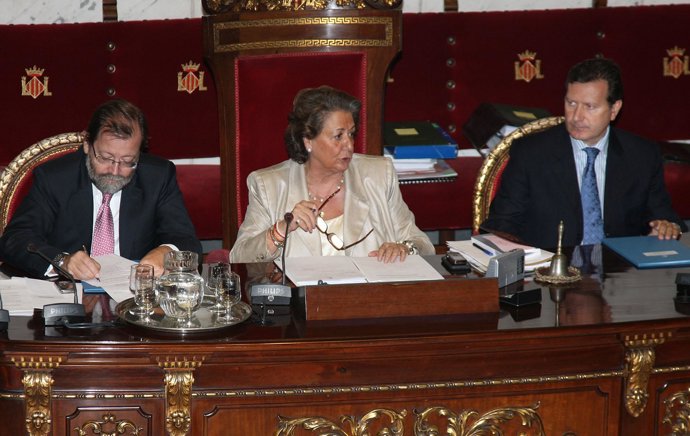 Rita Barberá durante el pleno 