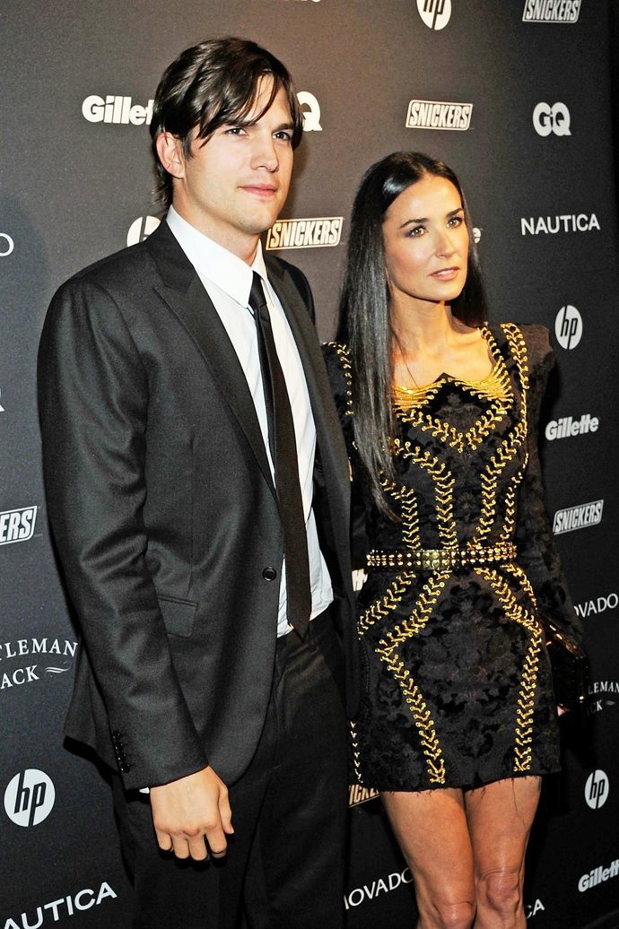 Ashton Kutcher y Demi Moore