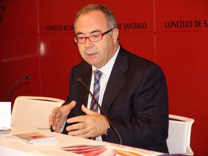 El alcalde de Santiago de Compostela, Xosé Sánchez Bugallo