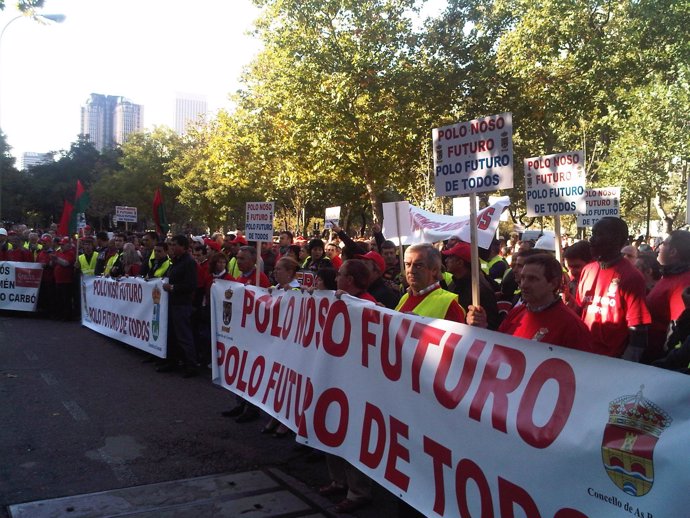 Marcha negra gallega en Madrid