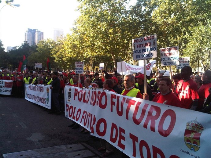 Marcha negra gallega en Madrid