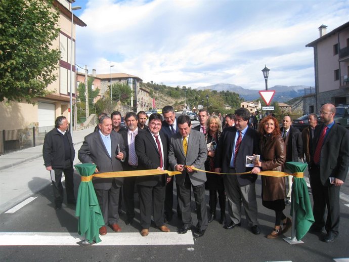 Inauguración de la travesía de Escalona (Huesca)