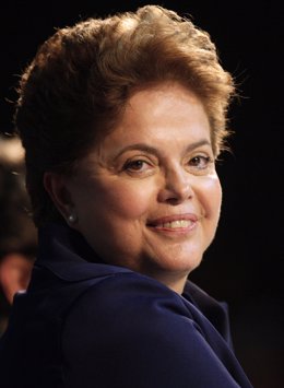 Candidata oficialista a las presidenciales de Brasil, Dilma Rousseff
