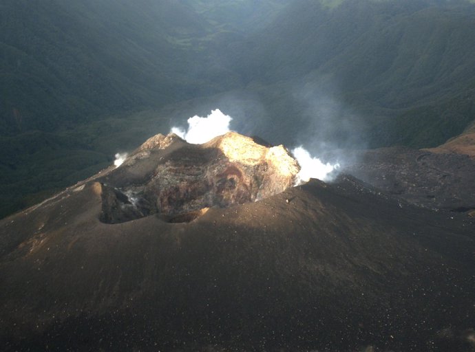 Imagen del volcán Galeras, en Colombia