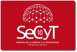 Cartel de la X Semana de la Ciencia y Tecnología de Murcia