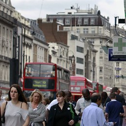Una calle de Londres, Reino Unido