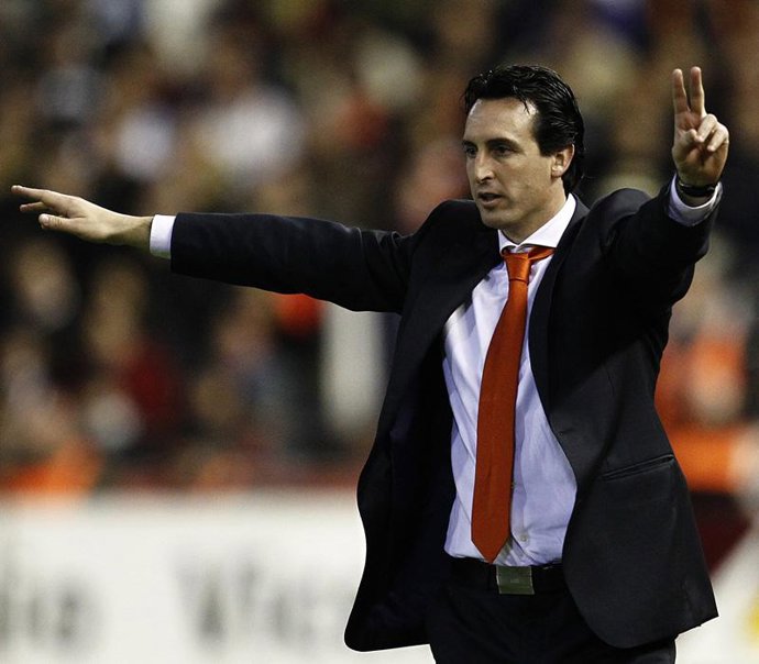 El entrenador del Valencia, Unai Emery