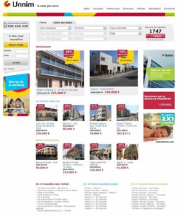 Portal inmobiliario de Unnim