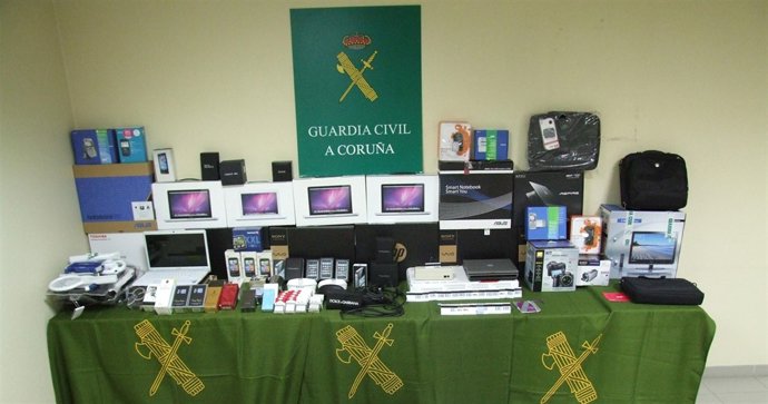 Material intervenido en la 'Operación Chicle'