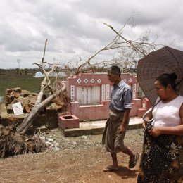 Ciclón Nargis a su paso por Birmania