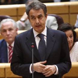 José Luis Rodríguez Zapatero en el Senado