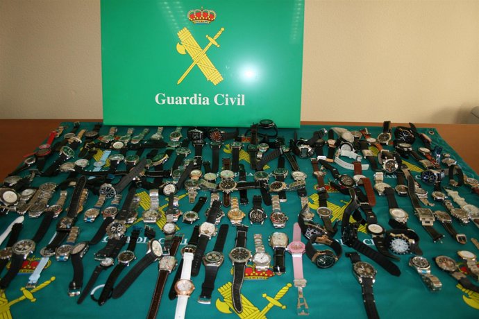 Relojes falsificados en Melilla