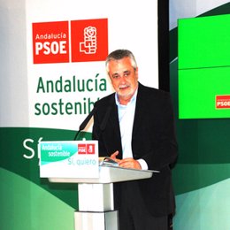 José Antonio Griñán, en un acto del PSOE-A