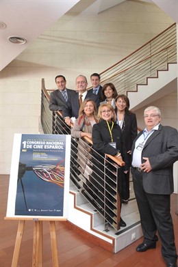  De la Torre y organizadores antes de la inauguración del I Congreso Nacional de