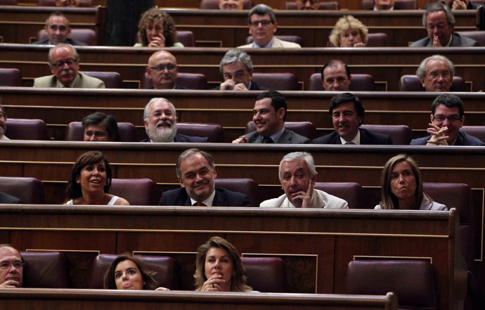 Diputados del PP en el Pleno del Congreso