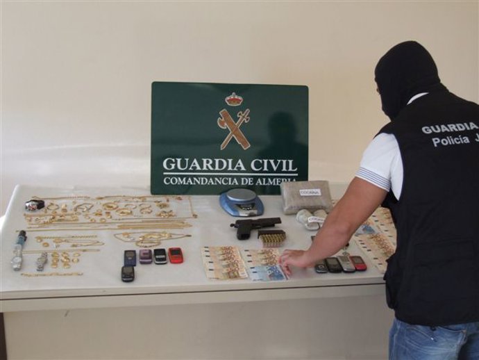 Objetos intervenidos durante la operación 'Glacial'