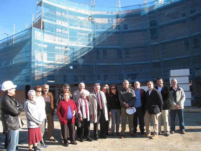 Momento de la visita a las obras