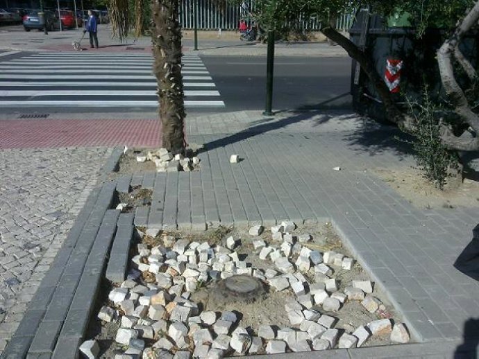 Desperfectos plaza Romareda