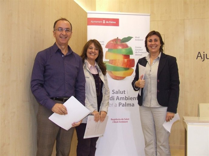 Tomás Alias, Maribel González y Begoña Sánchez