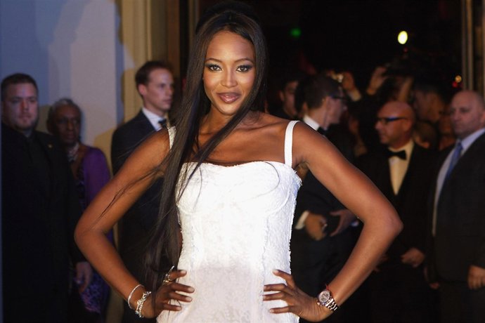 La supermodelo Naomi Campbell en una fiesta de Dolce & Gabbana celebrada en Shan