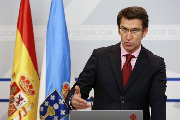 alberto nunez feijoo informa en rolda de prensa dos asuntos abordados na reunion