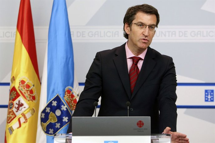 alberto nunez feijoo informa en rolda de prensa dos asuntos abordados na reunion