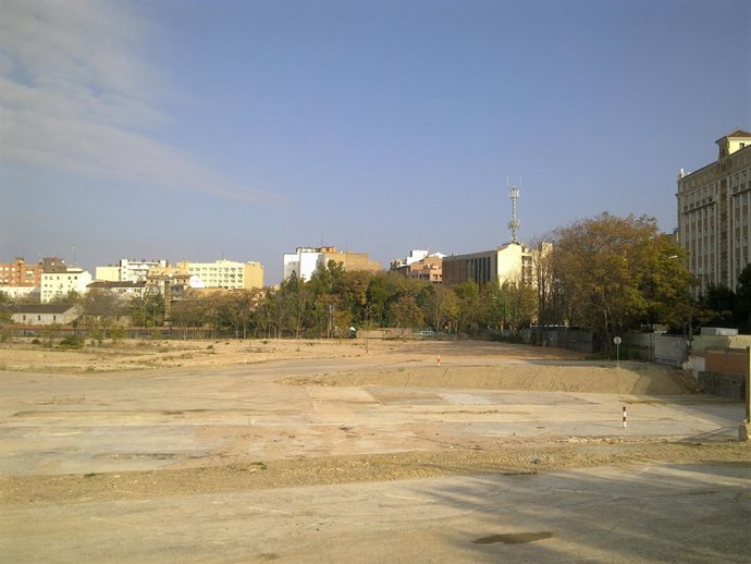 Terrenos donde se levantará el CaixaForum