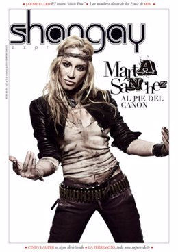 Marta Sánchez en la portada de la revista 'Shangay'
