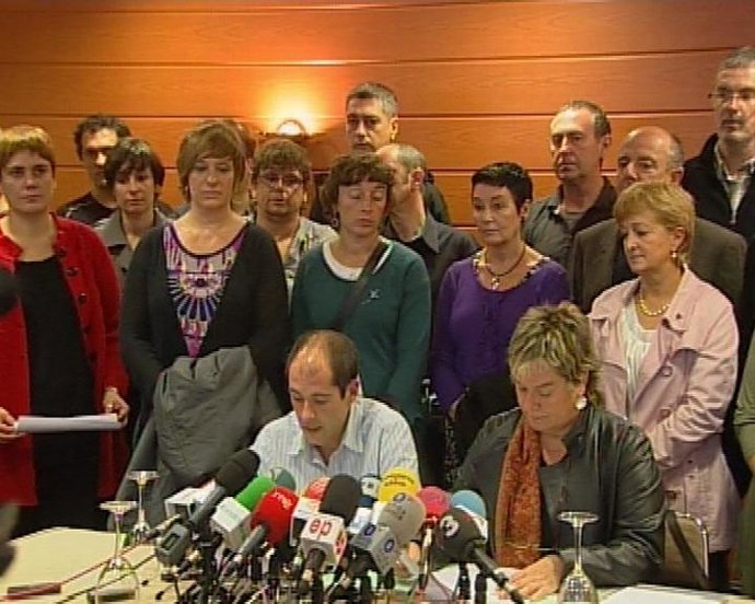 Presentación del manifiesto por la puesta en libertad de Arnaldo Otegi