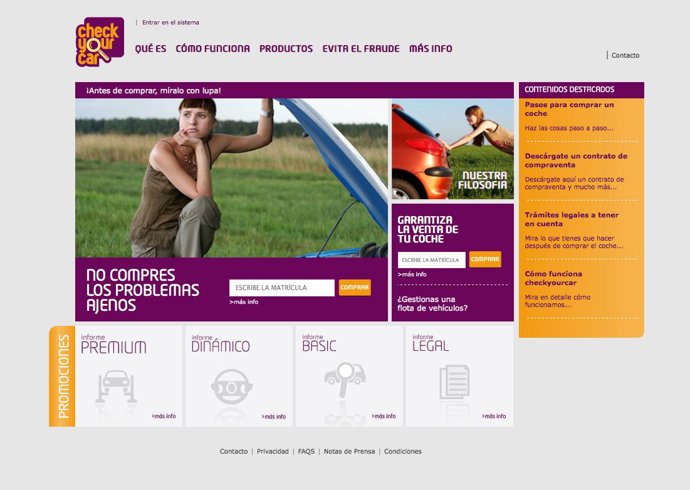 Web de Checkyourcar