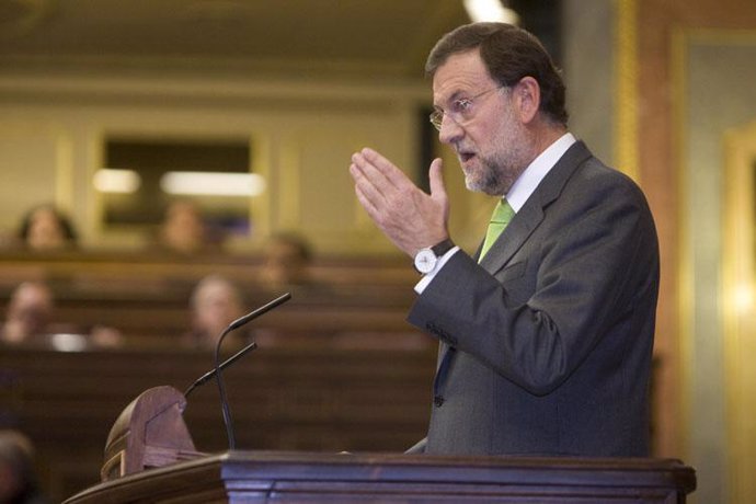 Mariano Rajoy en el Congreso en el debate de los PGE