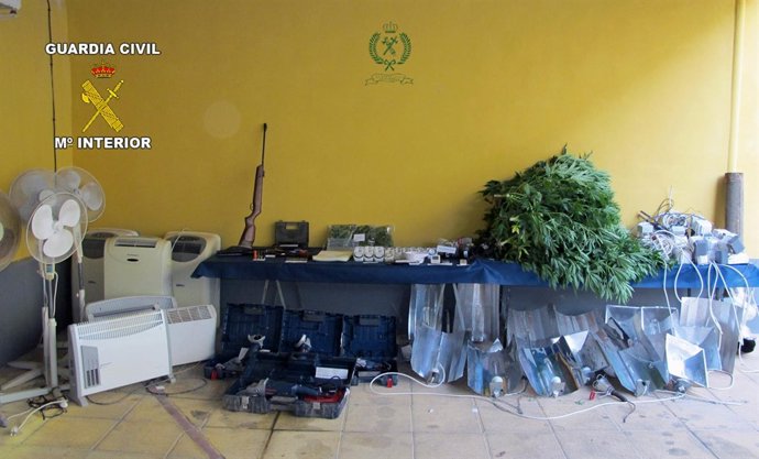 La Guardia Civil Desmantela Un Punto De Producción De Marihuana En Librilla