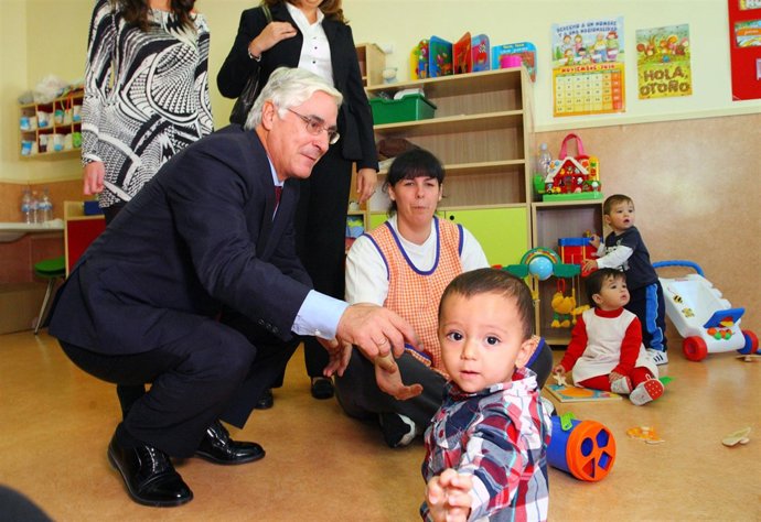 Barreda con niño