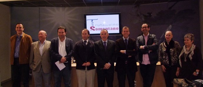 Entidades firmantes del Pacto por el que la Ruta del Vino Somontano se convierte