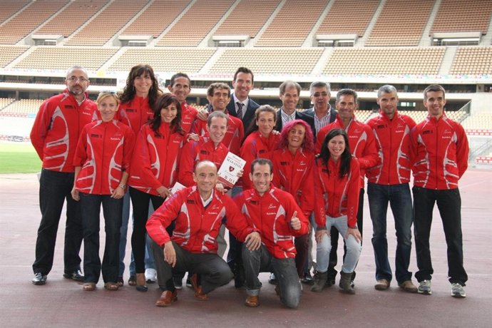 Atletas andaluces participantes en la Maratón de Nueva York