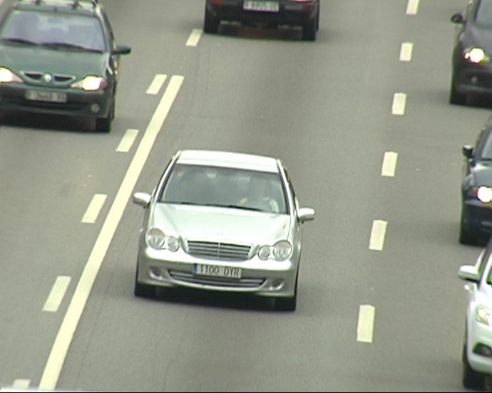 Tráfico denso en Barcelona durante operación salida