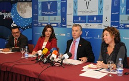 Plata durante la presentación del festival de Jerez