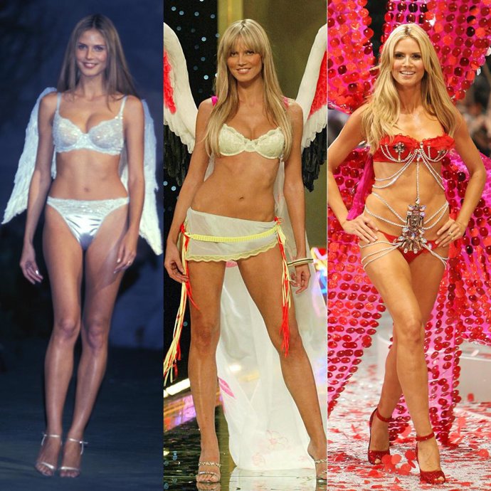 La evolución de la modelo Heidi Klum