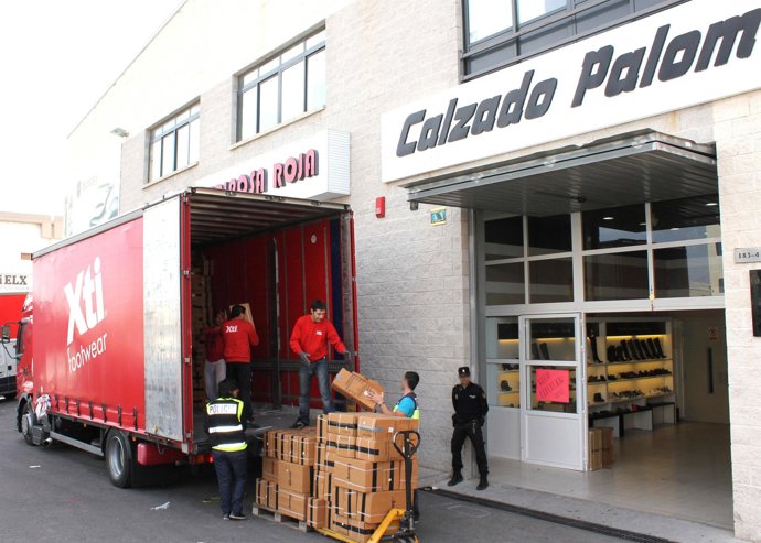 Material incautado durante el desarrollo de la operación policial