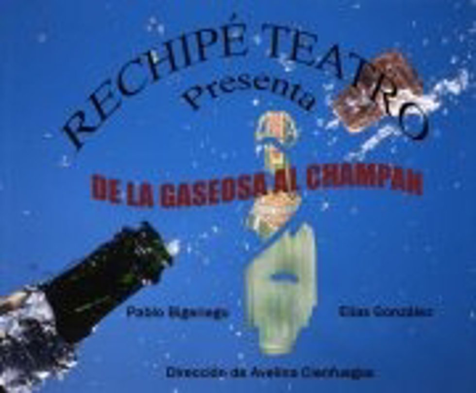 Cartel 'De la gaseosa al champán'