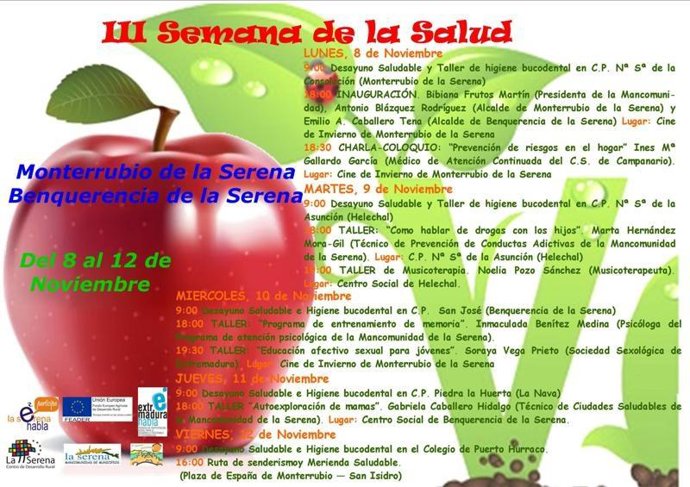 Cartel de la III Semana de la Salud de La Serena