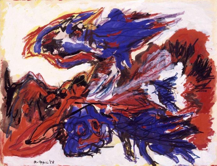 Una de las obras de la colección sobre papel del IVAM