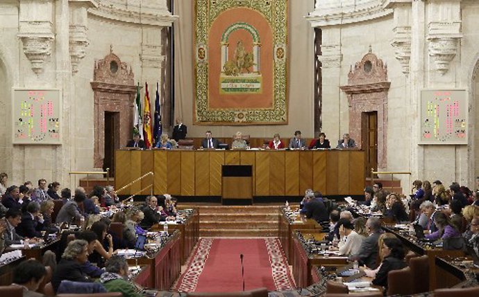 Imagen del Pleno del Parlamento andaluz