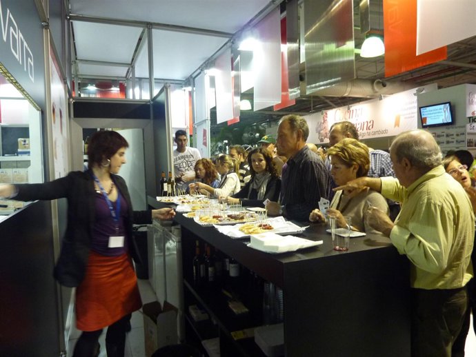 Stand de Navarra en la feria Lo mejor a del gastronomía, en Alicante. 