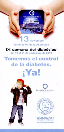 Cartel de la Novena edición de la Semana del Diabético