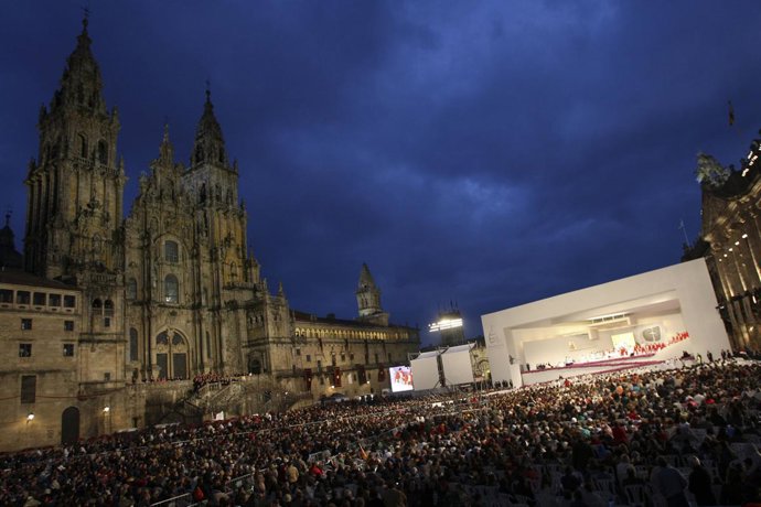 Eucaristia na praza do obradoiro con motivo da visita de bieito xvifotos: ana va