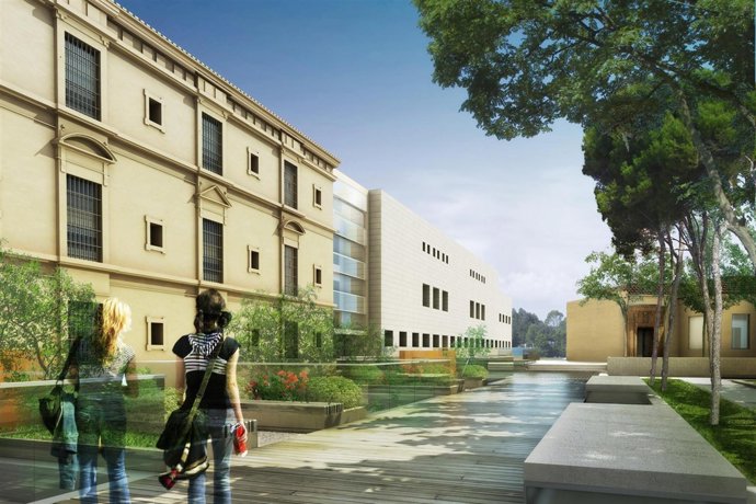 Recreación virtual de la V fase del Museo de Bellas Artes de Valencia 