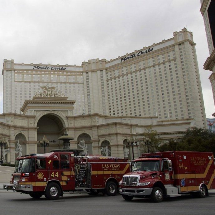 casino montecarlo las vegas estados unidos incendio coche bomberos