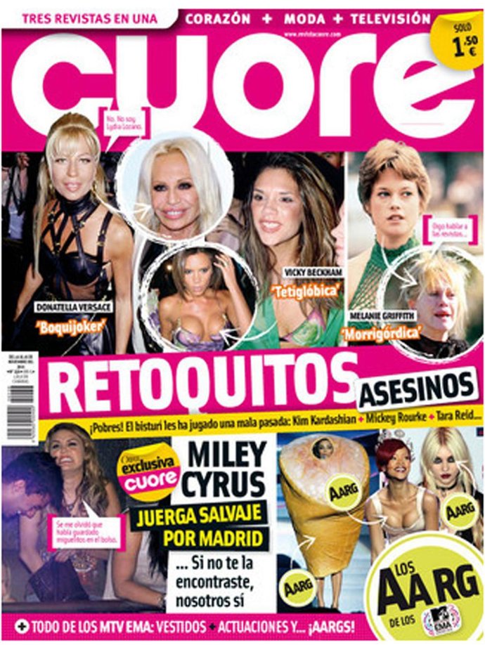 Portada de la revista 'Cuore' 