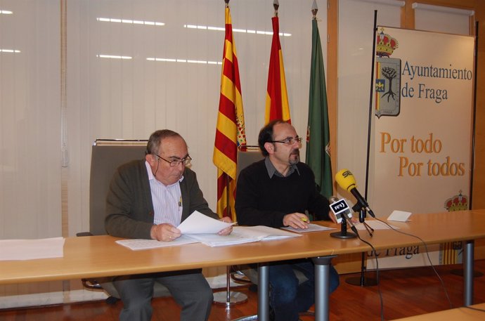 Rueda de prensa Pleno Municipald e Fraga (Huesca)